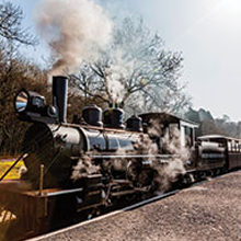 steam train at Brecon Mountain Railway