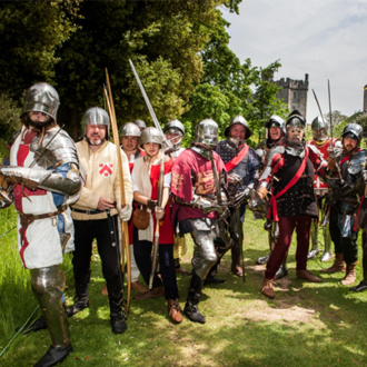 Bank holiday battlefield at Arundel Castle Raiders of the 15th Century at Arundel Castle