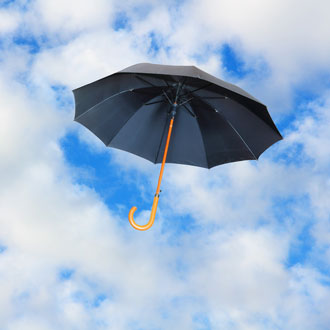 Mary Poppins flying umbrella