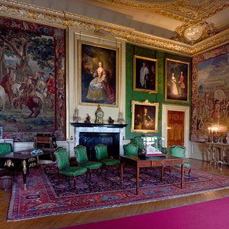 Blenheim Palace green writing room