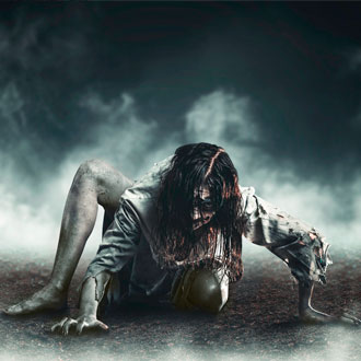 Zombie at Blackpool Pleasure Beach's Journey To Hell Zombie at Blackpool Pleasure Beach's Journey To Hell