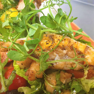 Healthy lobster salad at new Lake District restaurant Healthy lobster salad at new Lake District restaurant