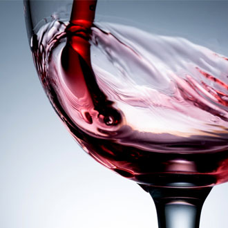 A glass of red wine from Matthew Jukes '100 Best Australian Wines' Roadshow