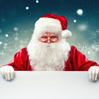 Santa ready for the Santa Cruise Santa ready for the Santa Cruise