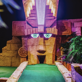 Treetop adventure golf