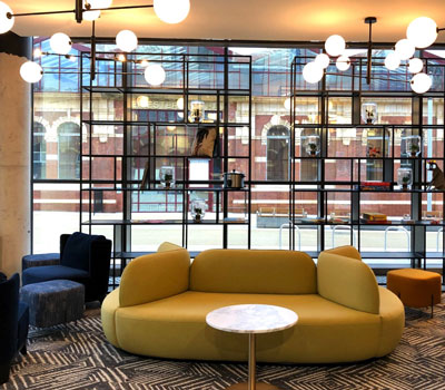 Interior of Leicester's newest hotels & restaurant